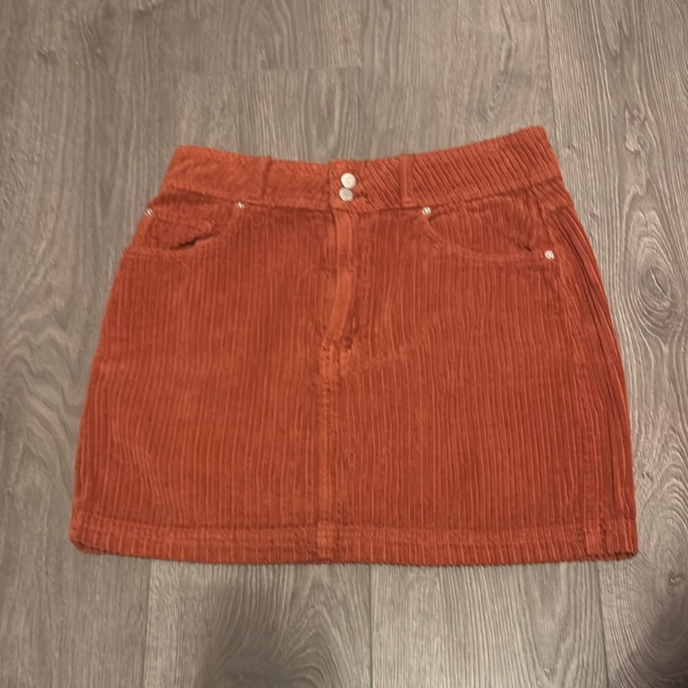 Cute Corduroy skirt size medium in a burnt orange by BDG